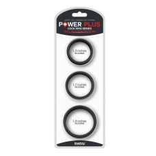 Набор из 3 плоских эрекционных колец Power Plus Soft Silicone Pro Ring