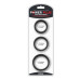 Набор из 3 плоских эрекционных колец Power Plus Soft Silicone Pro Ring