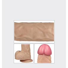 Вибратор на присоске Real Extreme Extra Girth Dildo 24 см