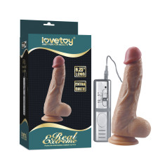 Вибратор на присоске Real Extreme Extra Girth Vibrating Dildo 21 см
