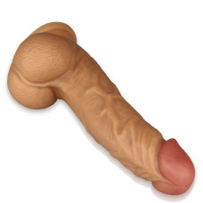 Вибратор на присоске Real Extreme Extra Girth Vibrating Dildo 21 см