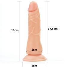 Реалистичный страпон на черных трусиках Easy Strapon Set 19 см