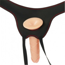Страпон телесный с вибрацией Vibrating Easy Strapon Set 19 см
