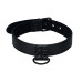 Ошейник с поводком на цепи Bondage Fetish Black Matt Collar With Leash