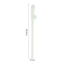 Трубочки светящиеся в темноте Glow in the Dark Willy Straws 9 шт