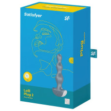Анальная виброёлочка Satisfyer Lolli-Plug 2 серая