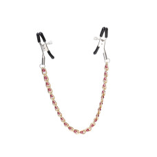 Зажимы для сосков с цепочкой Gold and Pink