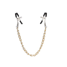 Зажимы для сосков с цепочкой Gold and White