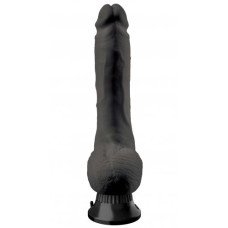 Фаллоимитатор с вибрацией Real Feel Deluxe No.7 Black 28 см