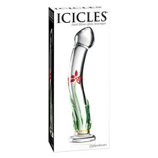 Стеклянный фаллоимитатор Icicles №21