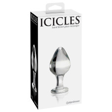 Стеклянная анальная пробка Icicles