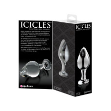 Стеклянная анальная пробка Icicles