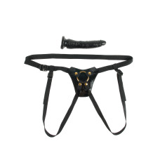 Страпон на ремне дизайнерский FF Gold Designer Strap-On
