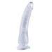 Фаллоимитатор на присоске Basix Rubber Works Slim 7 with Suction Cup Clear