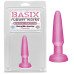 Анальная пробка Basix Rubber Works Beginners Butt Plug Pink