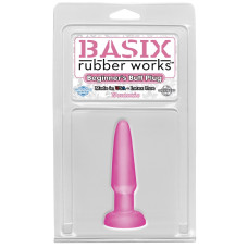 Анальная пробка Basix Rubber Works Beginners Butt Plug Pink