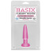 Анальная пробка Basix Rubber Works Beginners Butt Plug Pink