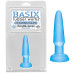 Анальная пробка Basix Rubber Works Beginners Butt Plug Blue