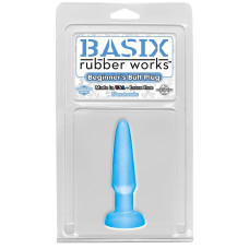 Анальная пробка Basix Rubber Works Beginners Butt Plug Blue