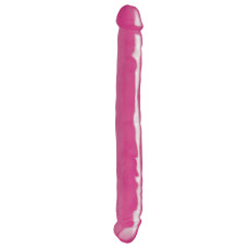 Двухсторонний фаллоимитатор Basix Rubber Works 12 Double Dong Pink