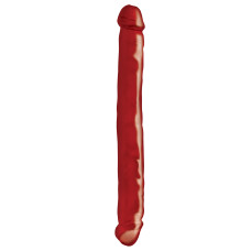 Двухсторонний фаллоимитатор Basix Rubber Works 12 Double Dong Red