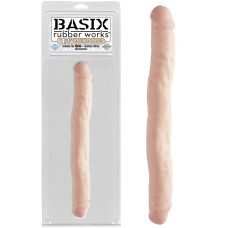 Двухсторонний фаллоимитатор Basix Rubber Works 12