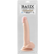Фаллоимитатор с мошонкой на присоске Basix Rubber Works 9