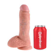 Фаллоимитатор King Cock 8 Cock with Balls Flesh