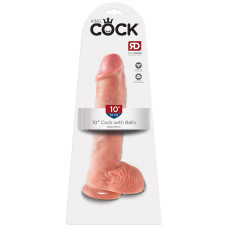 Фаллоимитатор King Cock 10 Cock with Balls Flesh