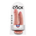 Двойной фаллоимитатор с присоской King Cock Double Penetrator Flesh