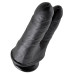Двойной фаллоимитатор с присоской King Cock Double Penetrator Black