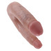 Двойной фаллоимитатор King Cock U-Shaped Small Double Trouble Flesh