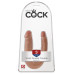 Двойной фаллоимитатор King Cock U-Shaped Small Double Trouble Tan