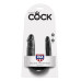 Двойной фаллоимитатор King Cock U-Shaped Small Double Trouble Black