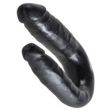 Двойной фаллоимитатор King Cock U-Shaped Small Double Trouble Black