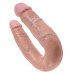 Двойной фаллоимитатор King Cock U-Shaped Medium Double Trouble Flesh