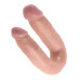 Двойной фаллоимитатор King Cock U-Shaped Medium Double Trouble Flesh