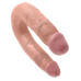 Двойной фаллоимитатор King Cock U-Shaped Medium Double Trouble Flesh