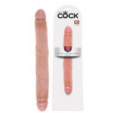 Двухсторонний фаллоимитатор King Cock 12 Slim Double Dildo Flesh