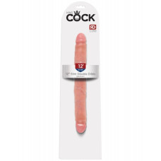 Двухсторонний фаллоимитатор King Cock 12 Slim Double Dildo Flesh