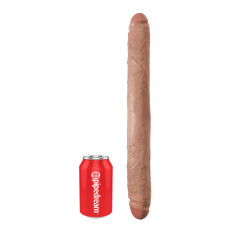 Двухсторонний фаллоимитатор King Cock 16
