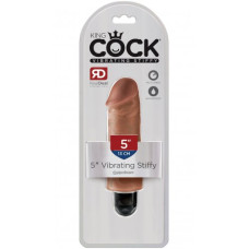 Реалистичный вибратор King Cock Vibrating Stiffy Tan 13 см