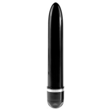 Черный вибратор-реалистик King Cock 9