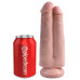 Двойной фаллос на присоске King Cock Two Cocks One Hole Light 20 см