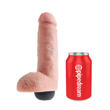 Фаллоимитатор с имитацией семяизвержения King Cock 8