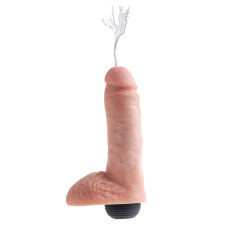 Фаллоимитатор с имитацией семяизвержения King Cock 8
