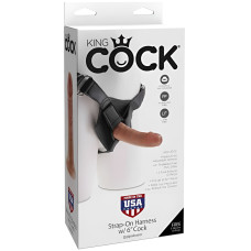Страпон на виниловых трусиках King Cock Strap-on Harness with Cock 17 см