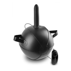 Мяч с насадкой и вибрацией King Cock Vibrating Mini Sex Ball with 6