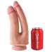 Двойной фаллоимитатор с присоской King Cock Plus Dual Density Double Penetrator