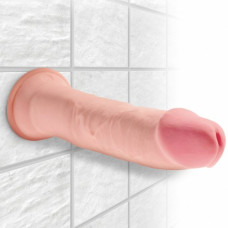 Большой фаллоимитатор без мошонки на присоске King Cock Plus Triple Density 25 см